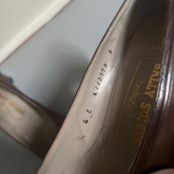 women’s like New Vintage Bally Swiss Bellezza Brown Leather Pumps - Picture 4 of 8